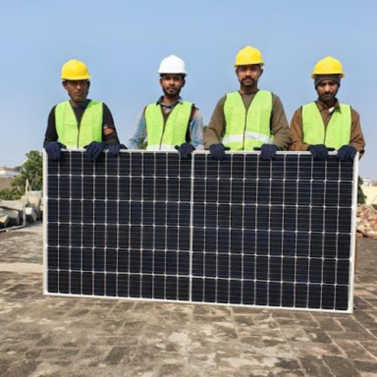 Solar panel installation for home and housing society